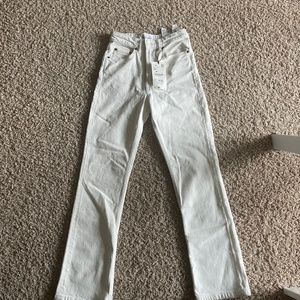 Zara TRF High Rise Stove Pipe Jeans